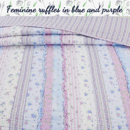Porch & Den Gwinnett Chic Lace Quilt Bedding Set