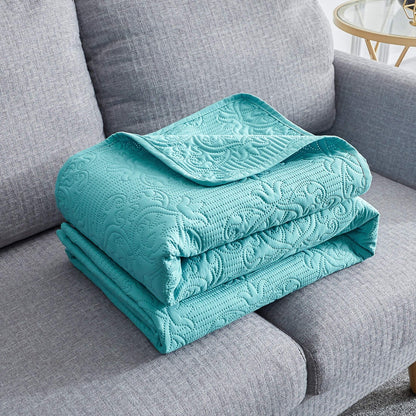 Sophia & William Bed Quilt Bedspread Coverlet - Reversible, Lightweight