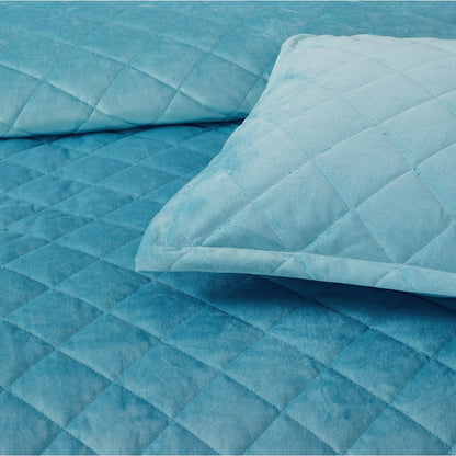 Serenta Velvet Quilts 5 Piece Ultra Soft Floor Touching Bedspread Set