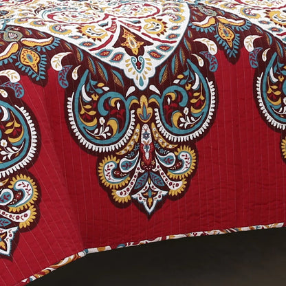 The Curated Nomad La Boheme Boho Chic 3-piece Quilt Set