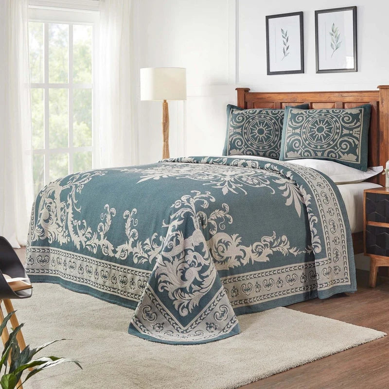 Superior Cotton Blend Oversized Classic Medallion Bedspread Set