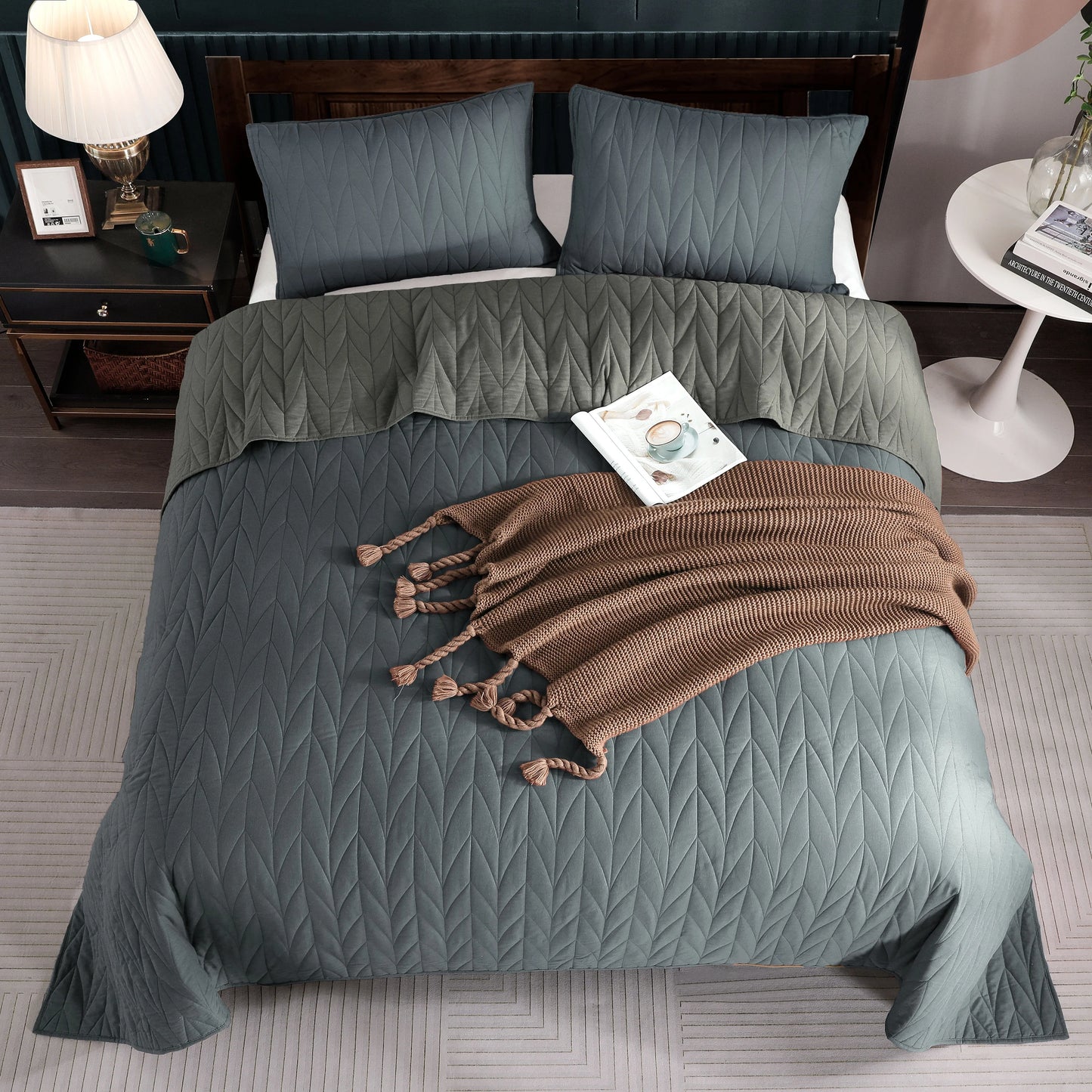 Wonderful Cotton Quilt Set 3 Piece Reversible