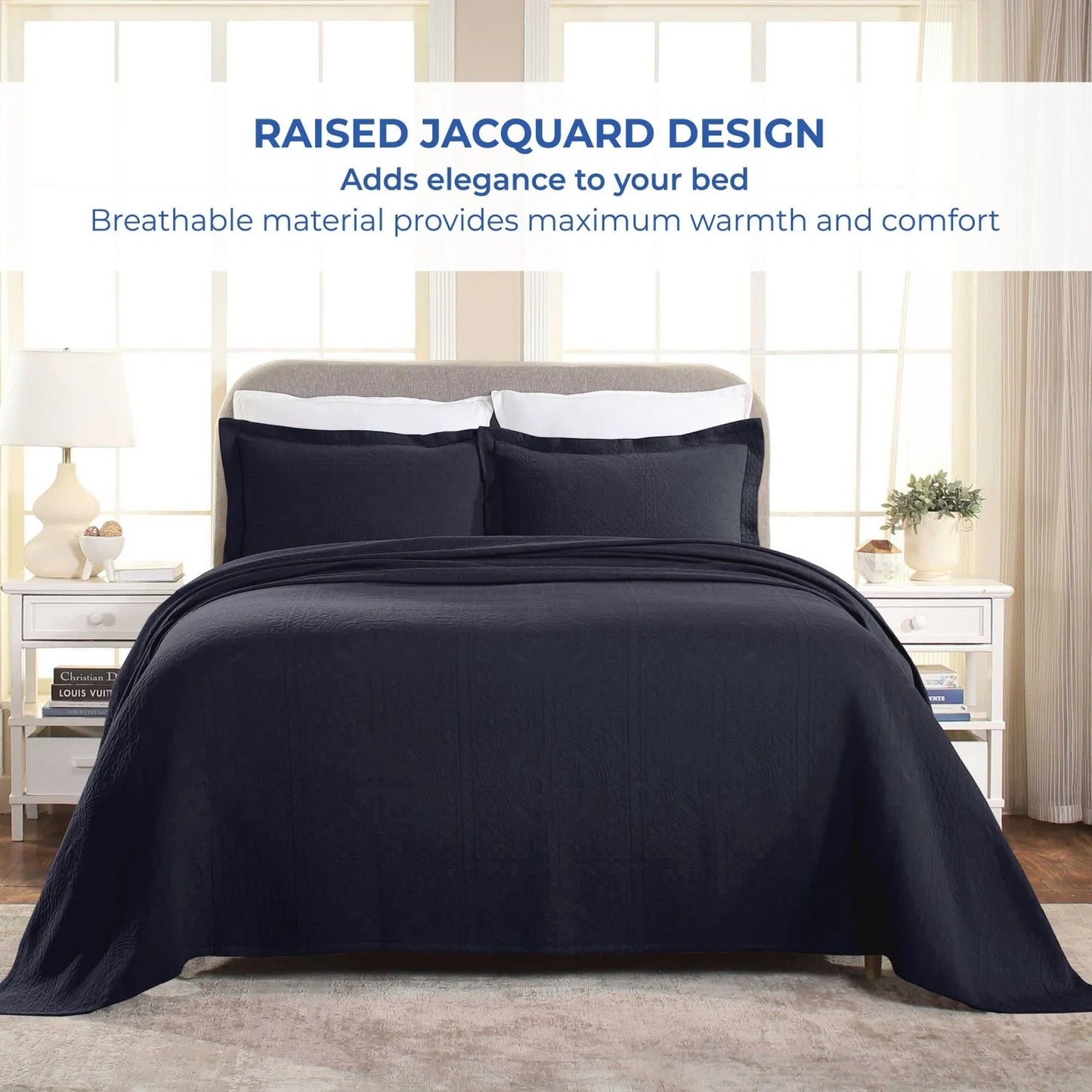 Superior Fleur De Lis Cotton Decorative Bedspread Set