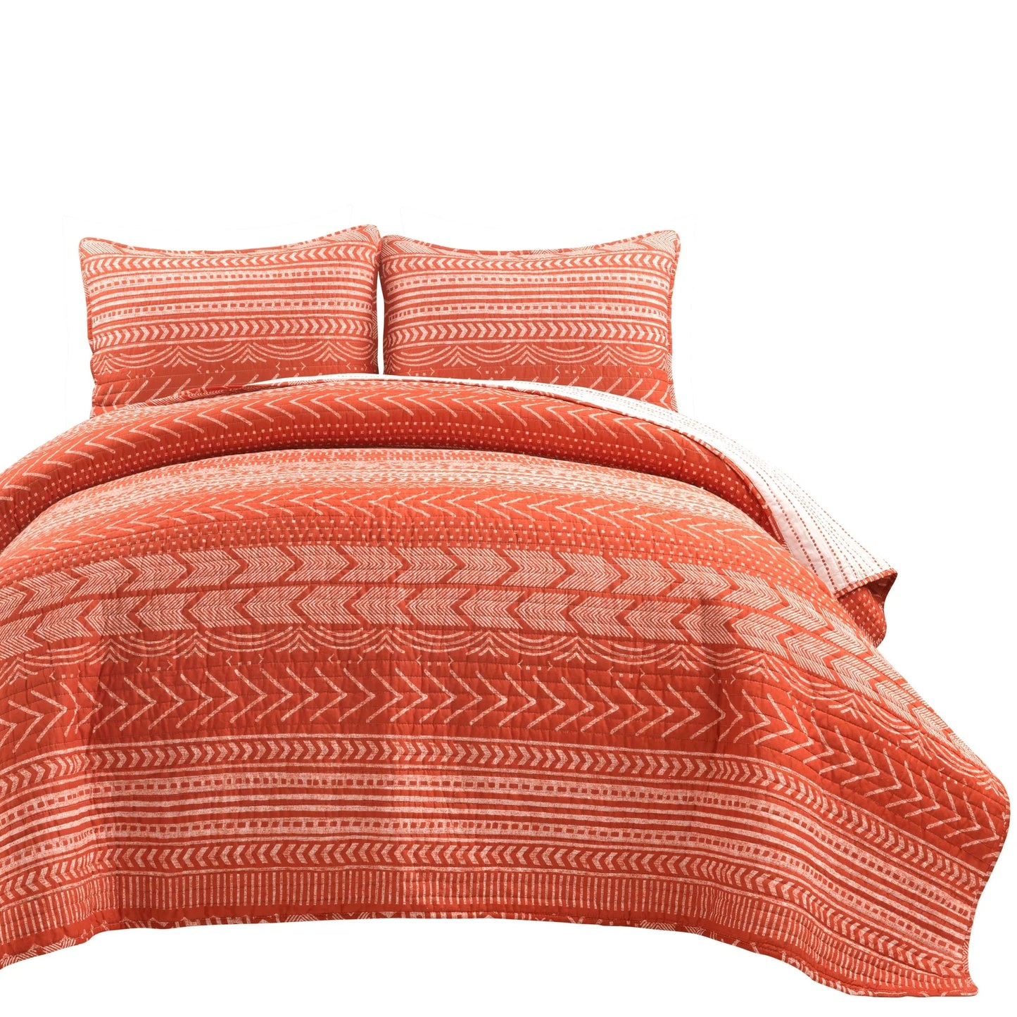 Lush Decor Hygge Geometric Pattern 3-piece Quilt Set