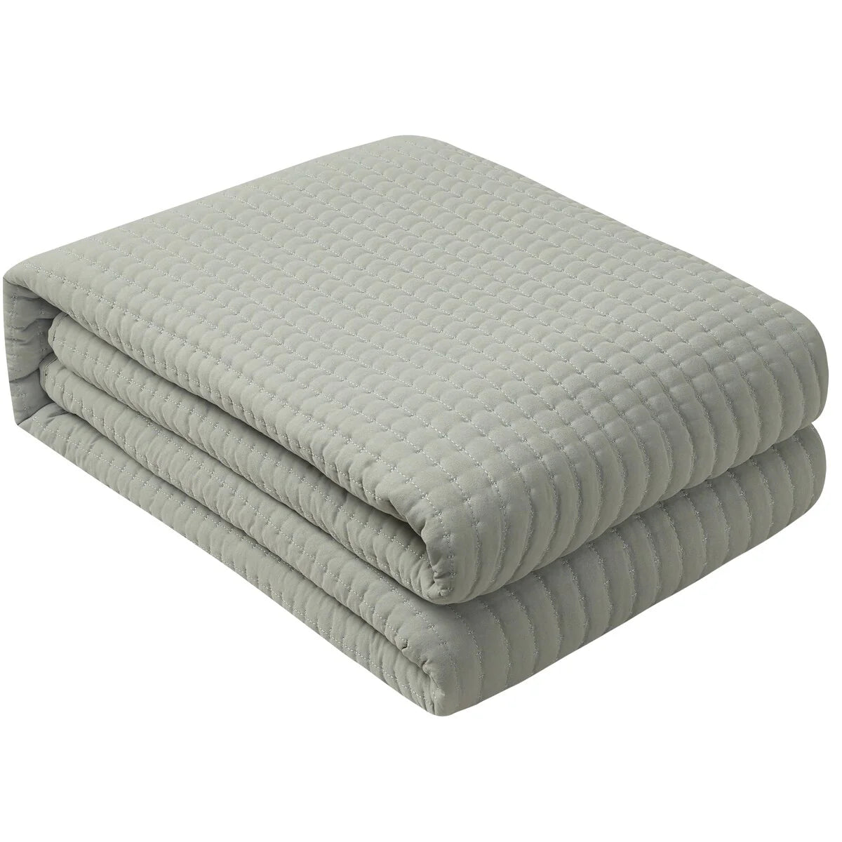 Nanshing Cassidy 7 Piece Solid Color Waffle Quilt Set