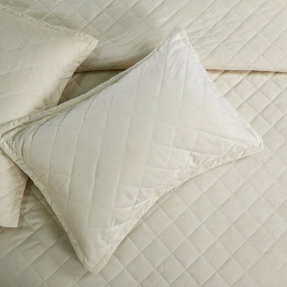 Serenta Velvet Quilts 5 Piece Ultra Soft Floor Touching Bedspread Set