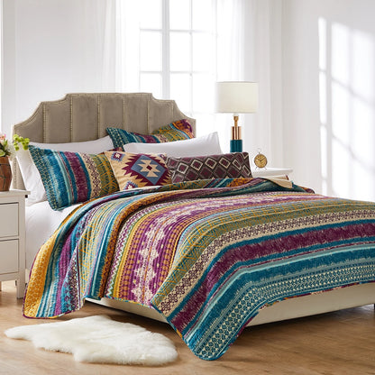 Greenland Home Fashions Southwest Bonus Quilt Set with Pillows