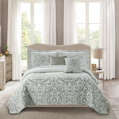 Serenta Visionary Microfiber 5-piece Quilt Set