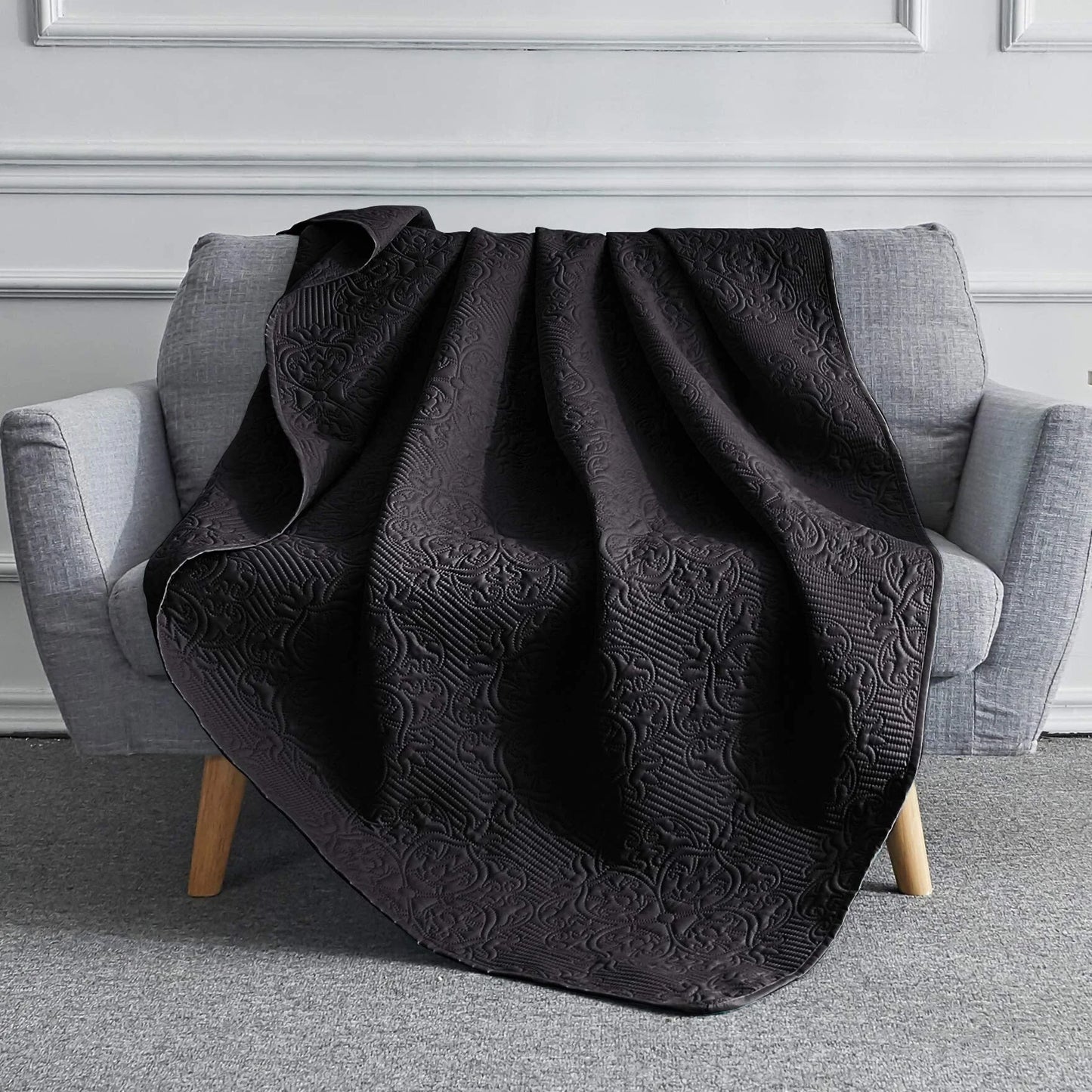 Sophia & William Bed Quilt Bedspread Coverlet - Reversible, Lightweight
