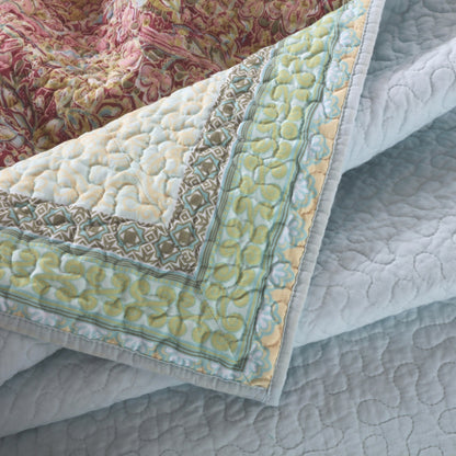 Barefoot Bungalow Palisades Pastel Quilt and Pillow Sham Set