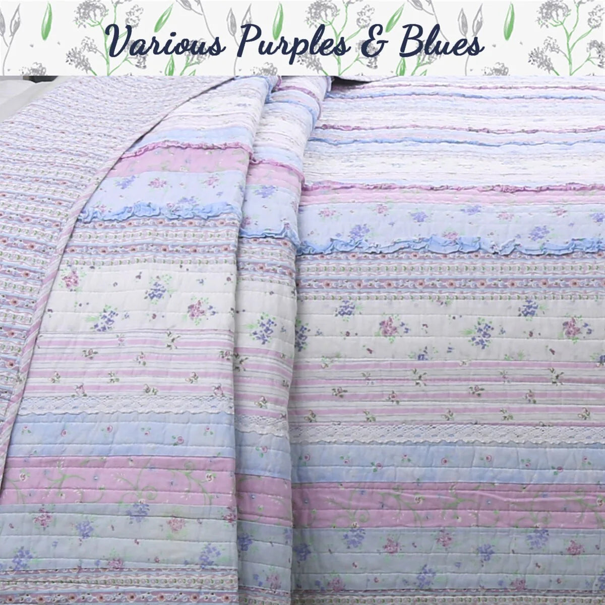 Porch & Den Gwinnett Chic Lace Quilt Bedding Set