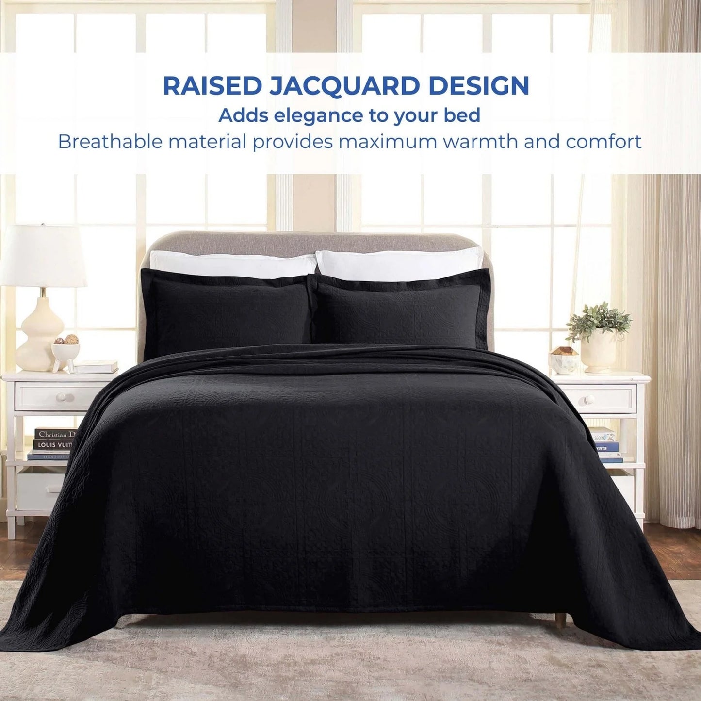 Superior Fleur De Lis Cotton Decorative Bedspread Set