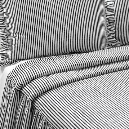 The Gray Barn Lazy Acres Ticking Stripe Bedspread Set