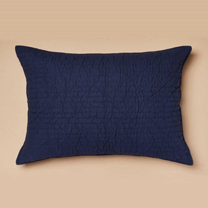 Cottage Home Brighton Navy Blue Cotton Single Quilt or Pillow Sham
