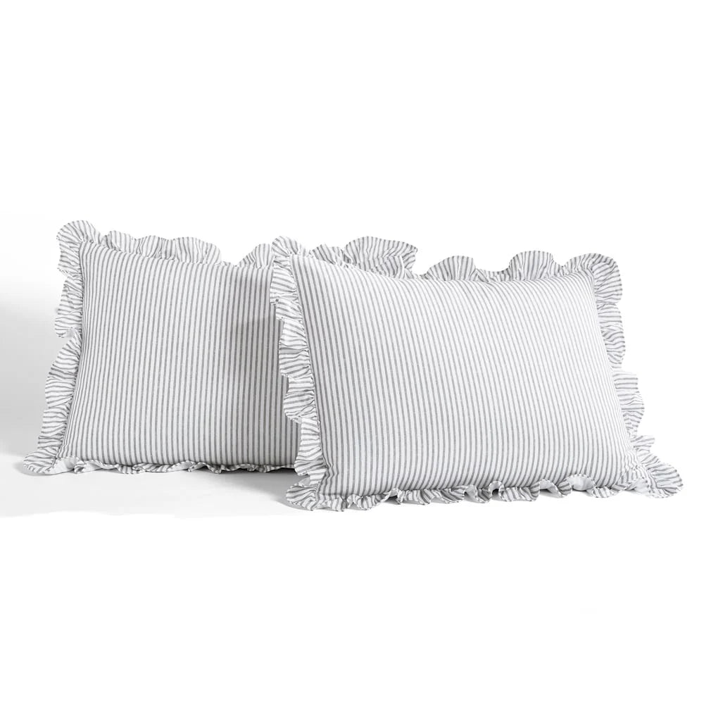 The Gray Barn Lazy Acres Ticking Stripe Bedspread Set