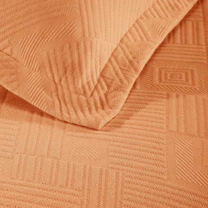 Superior Geometric Fret Cotton Decorative Bedspread Set