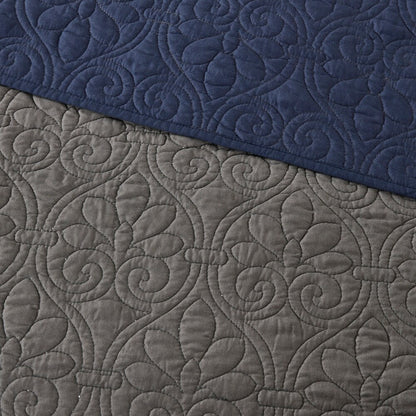 Madison Park Mansfield Reversible Quilt Set