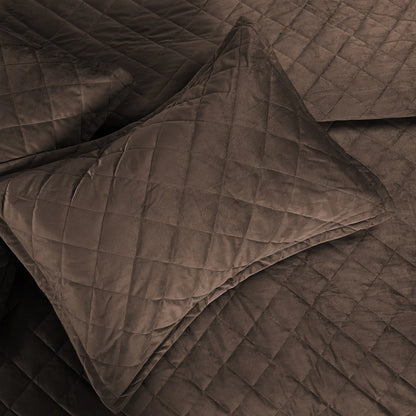 Serenta Velvet Quilts 5 Piece Ultra Soft Floor Touching Bedspread Set