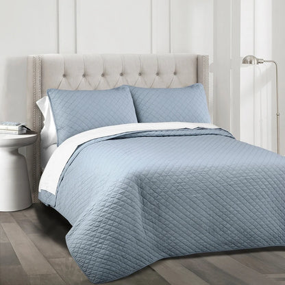 Copper Grove Balm Diamond Oversized Cotton 3-piece Quilt Set