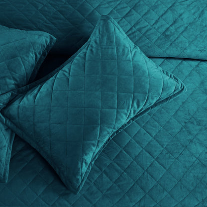 Serenta Velvet Quilts 5 Piece Ultra Soft Floor Touching Bedspread Set