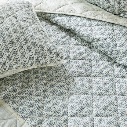 Patina Vie Maison Vintage Floral Printed Quilt Set with Shams