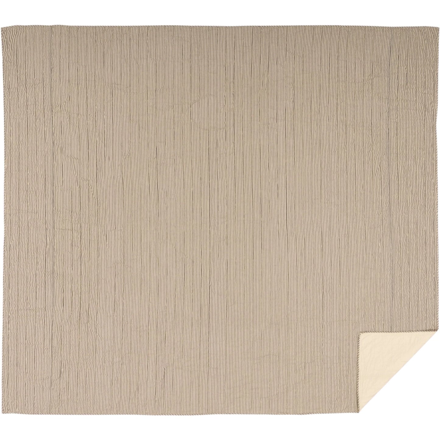 Sawyer Mill Ticking Stripe Quilted Coverlet