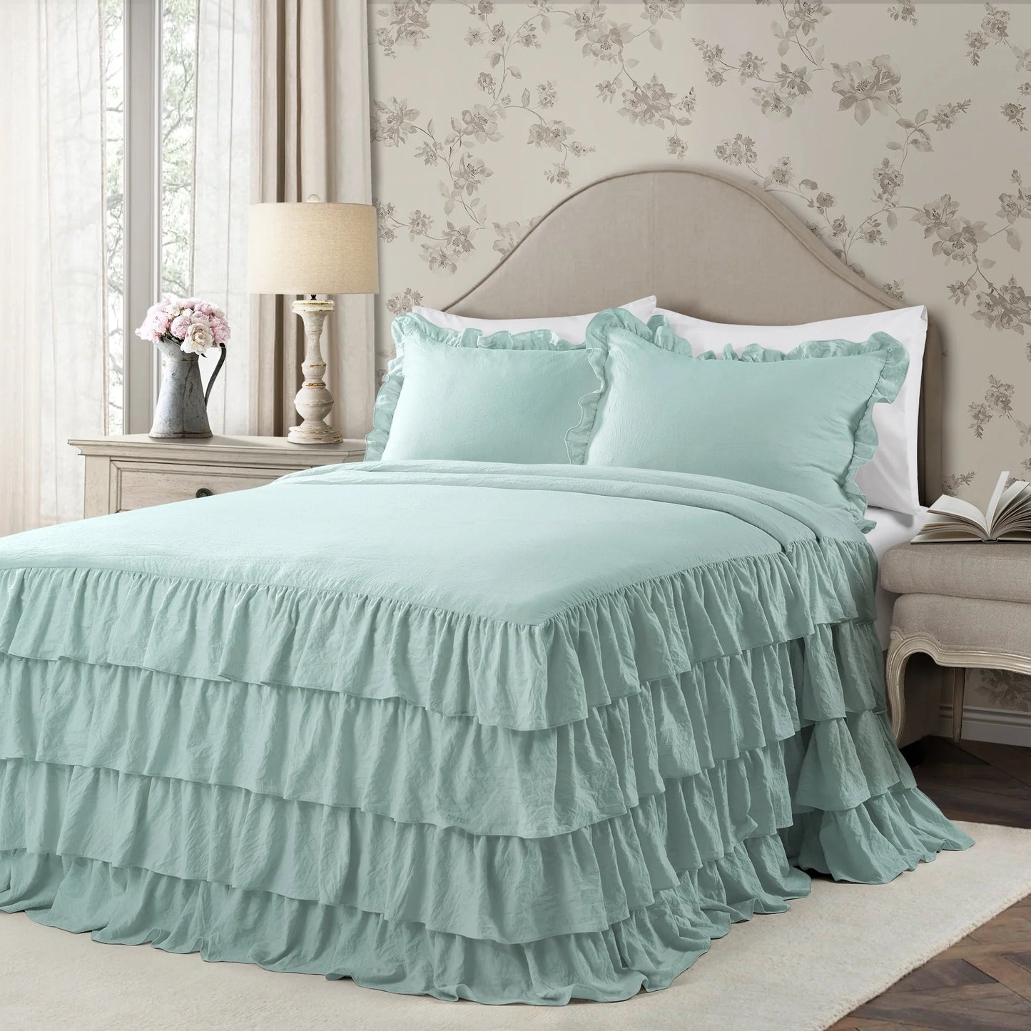 The Gray Barn Molly Mae Ruffle Skirt Bedspread Set
