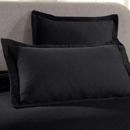 Superior Basketweave Cotton Decorative Bedspread Set