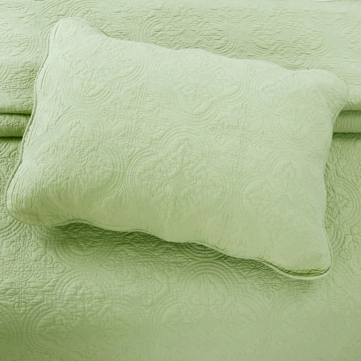 Copper Grove Sagano Blantyre Scalloped Edge Cotton 3-piece Quilt Bedding Set
