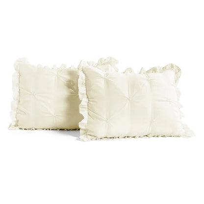 The Gray Barn Lazy Acres Pintuck Ruffle Skirt Bedspread Set