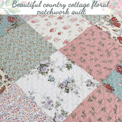 Celia Patchwork Cotton Quilt Bedding Set
