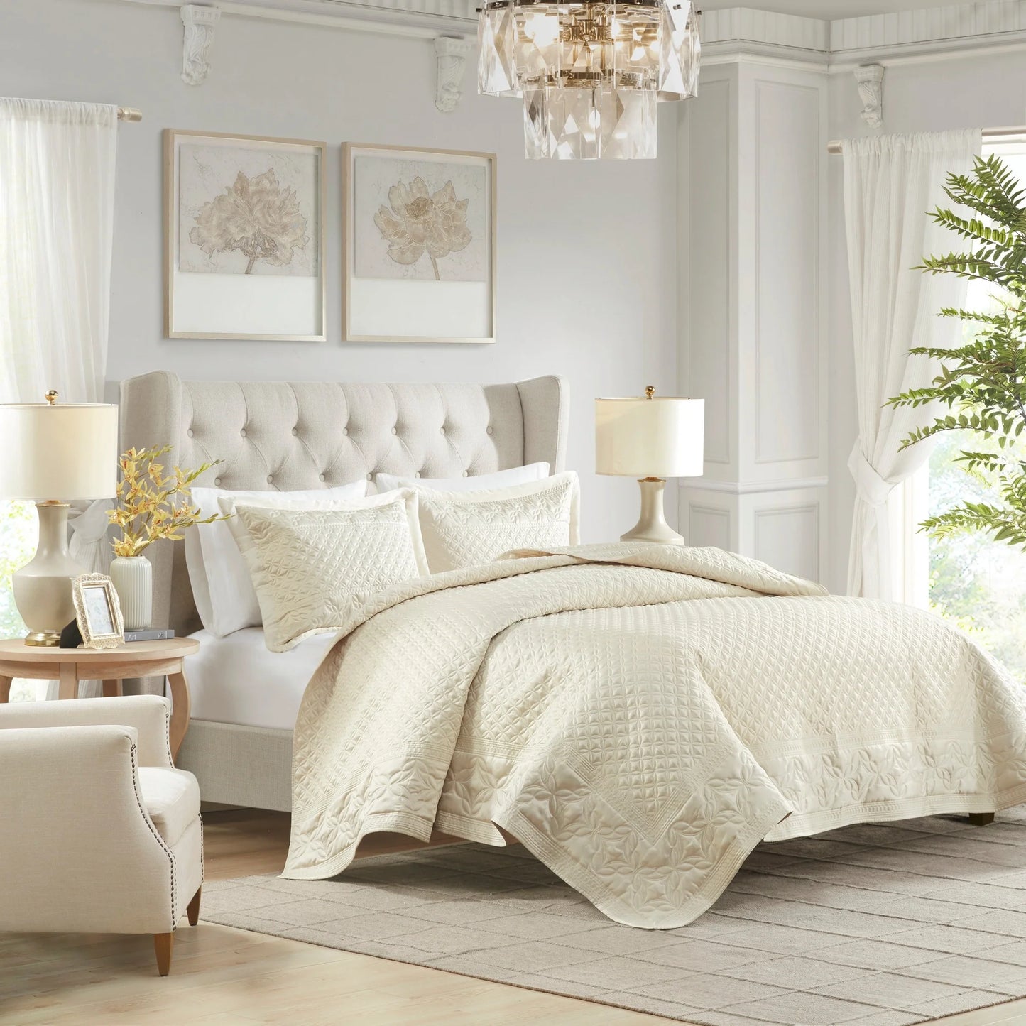 Croscill Versailles 3 Piece Quilt Set