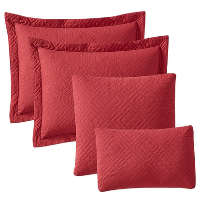 Clara Clark Bedspread Quilt Set - Embossed Pinsonic Lightweight Coverlet Set