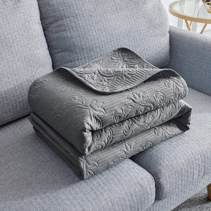 Sophia & William Bed Quilt Bedspread Coverlet - Reversible, Lightweight