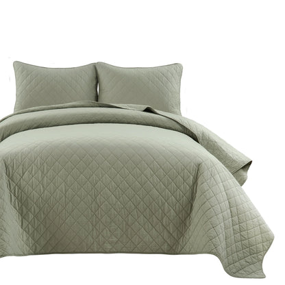 Copper Grove Balm Diamond Oversized Cotton 3-piece Quilt Set