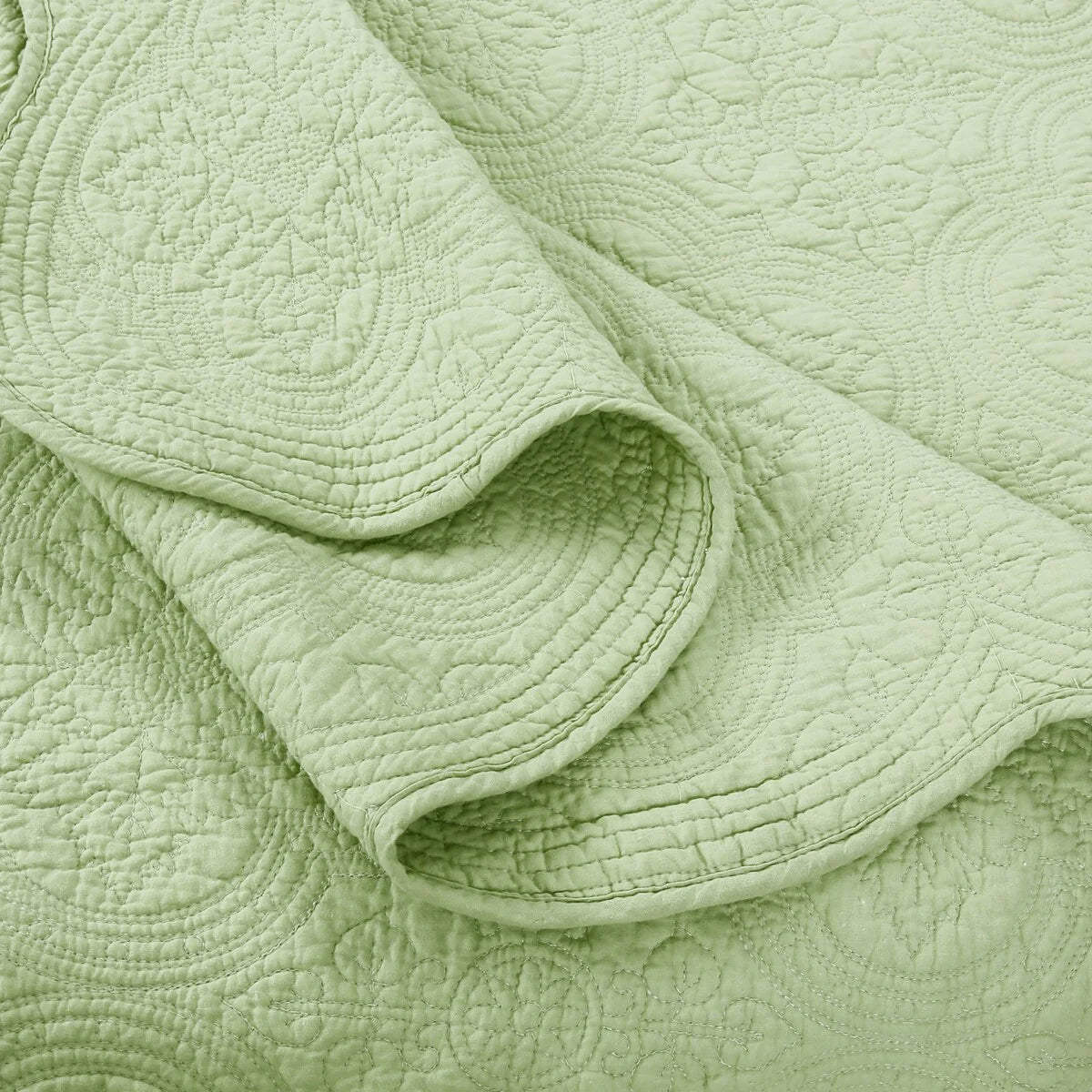 Copper Grove Sagano Blantyre Scalloped Edge Cotton 3-piece Quilt Bedding Set