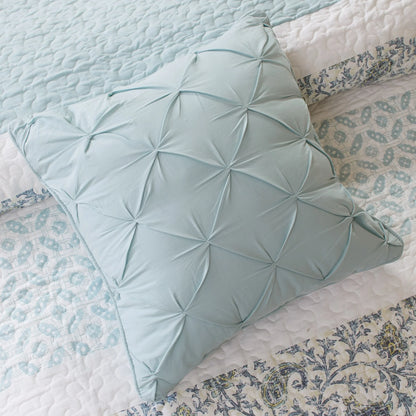 Madison Park Vanessa 6 Piece Cotton Percale Quilt Set with Throw Pillows