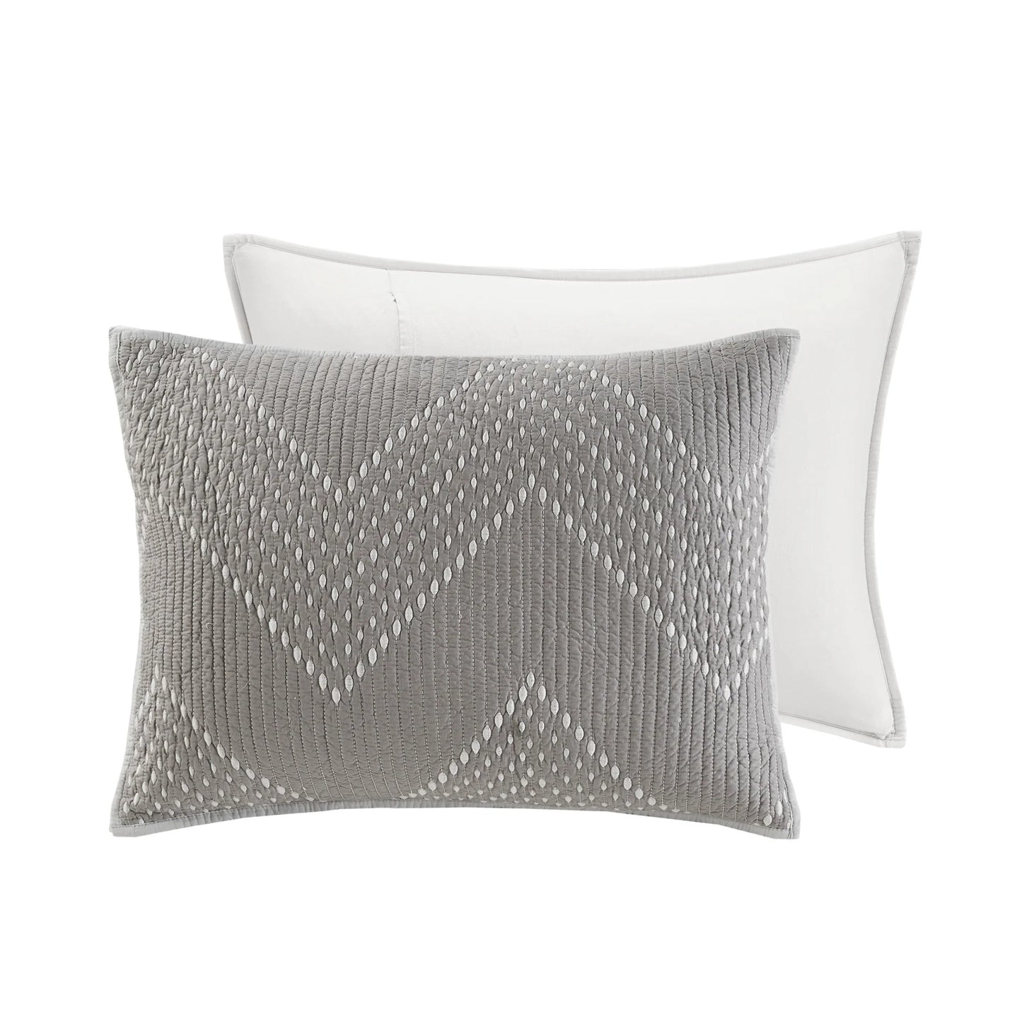 INK+IVY Pomona 3 Piece Embroidered Cotton Quilt Set