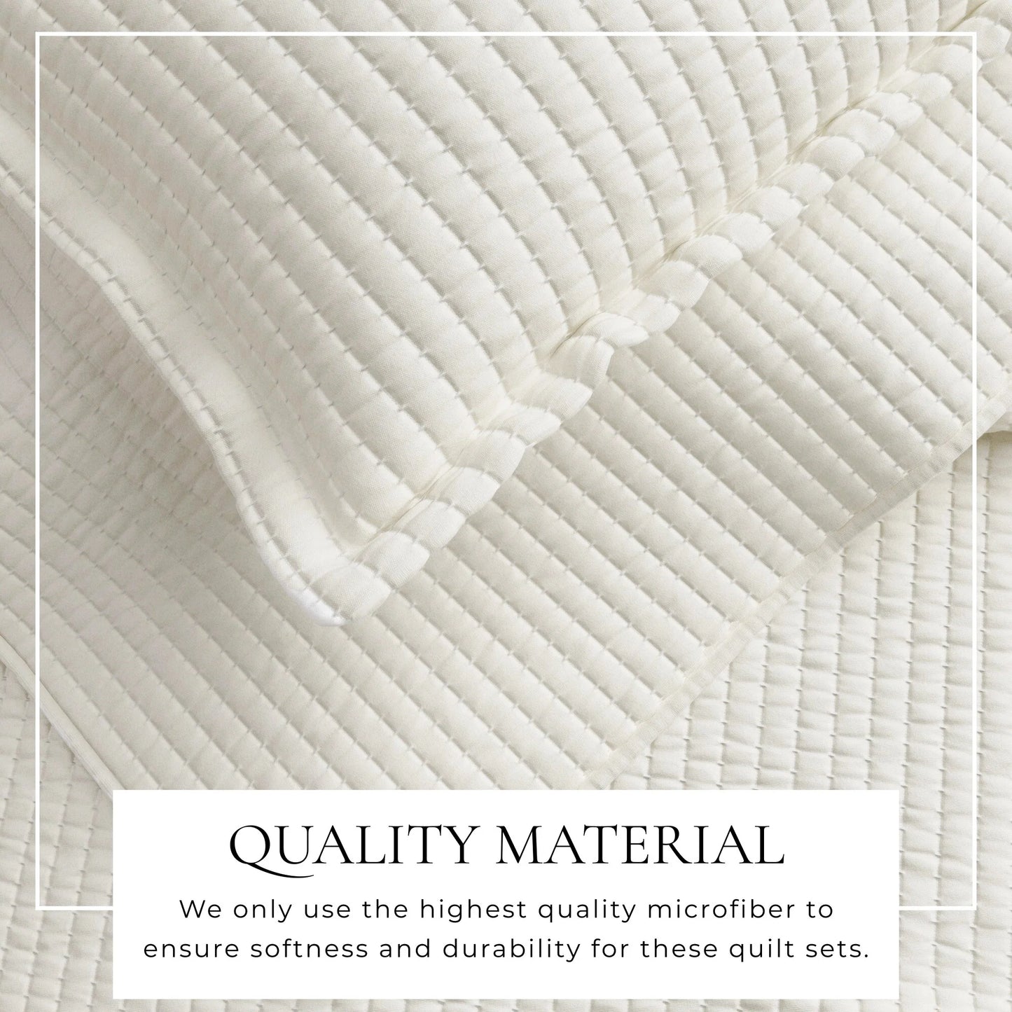 Linery & Co. Detailed Channel Stitch Microfiber Quilt Set With Shams.