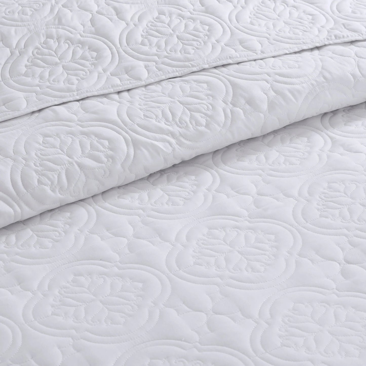 510 Design Hayley Oversized Solid Texture 3 Piece Reversible Bedspread Set