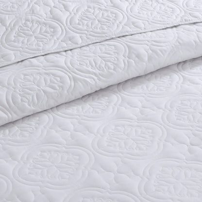 510 Design Hayley Oversized Solid Texture 3 Piece Reversible Bedspread Set