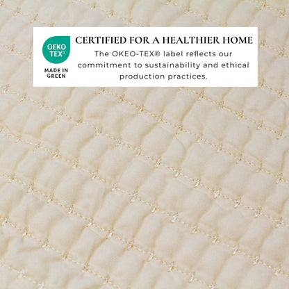 Linery & Co. Detailed Channel Stitch Microfiber Quilt Set With Shams.