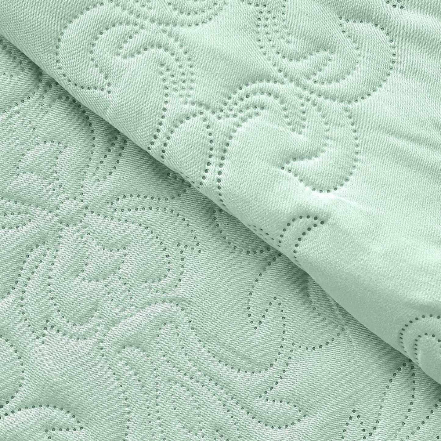 Sophia & William 2/3 Pieces Quilt Set, Reversible Microfiber Bedding Bedspread Coverlet Set