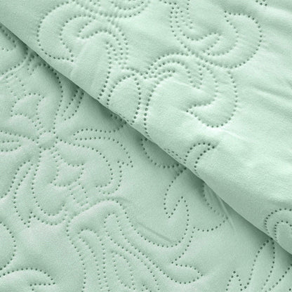 Sophia & William 2/3 Pieces Quilt Set, Reversible Microfiber Bedding Bedspread Coverlet Set