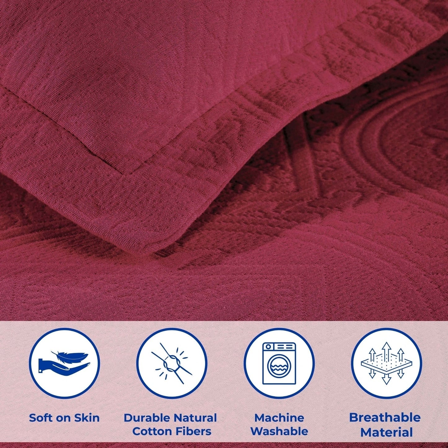 Superior Celtic Circle Cotton Decorative Bedspread Set