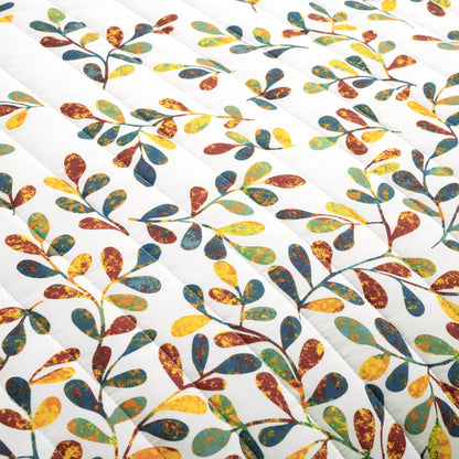 Lush Decor Boho Botanical Leaf Reversible 3 Piece Quilt Set