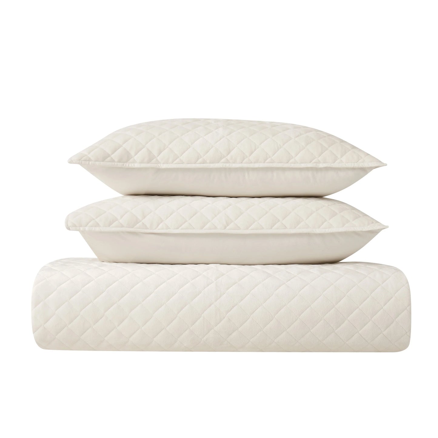 Royal Velvet Diamond Velvet Quilt Set