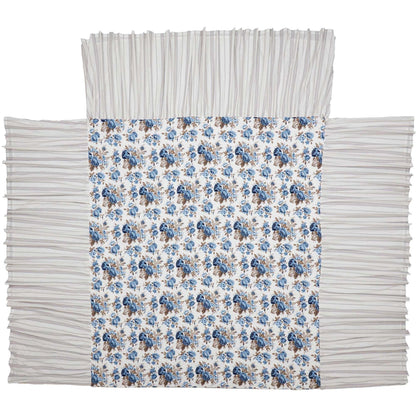 Annie Floral Coverlet- Blue or Portabella