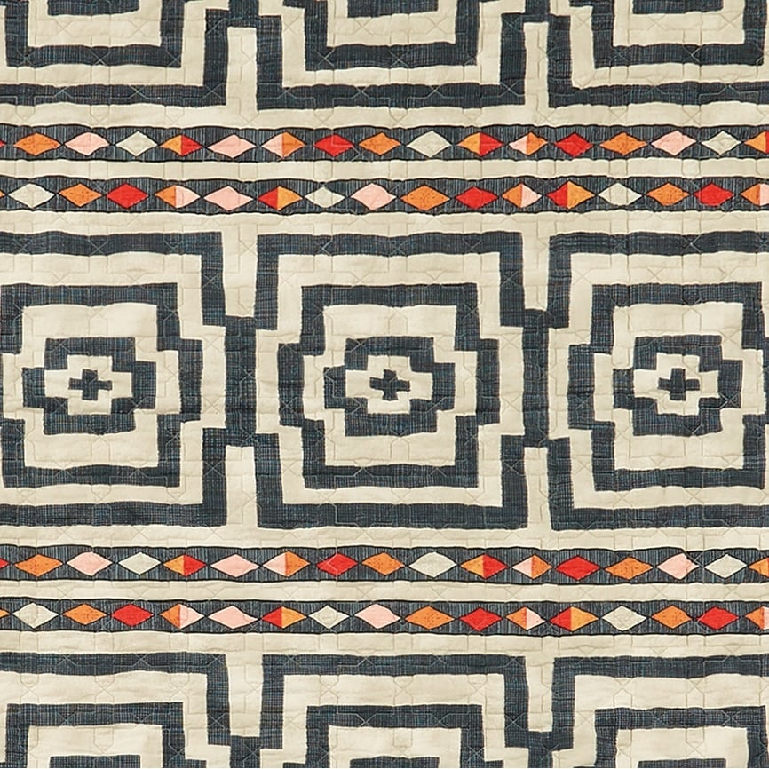 Hypnotic Black/Cream 100% Cotton Quilt Set by Jungalow