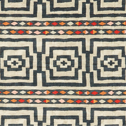 Hypnotic Black/Cream 100% Cotton Quilt Set by Jungalow